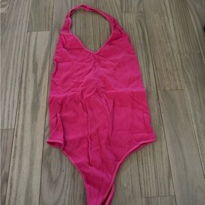 Nikibiki Pink Halter Bodysuit